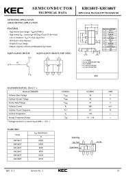 Datasheet KRC685T manufacturer KEC